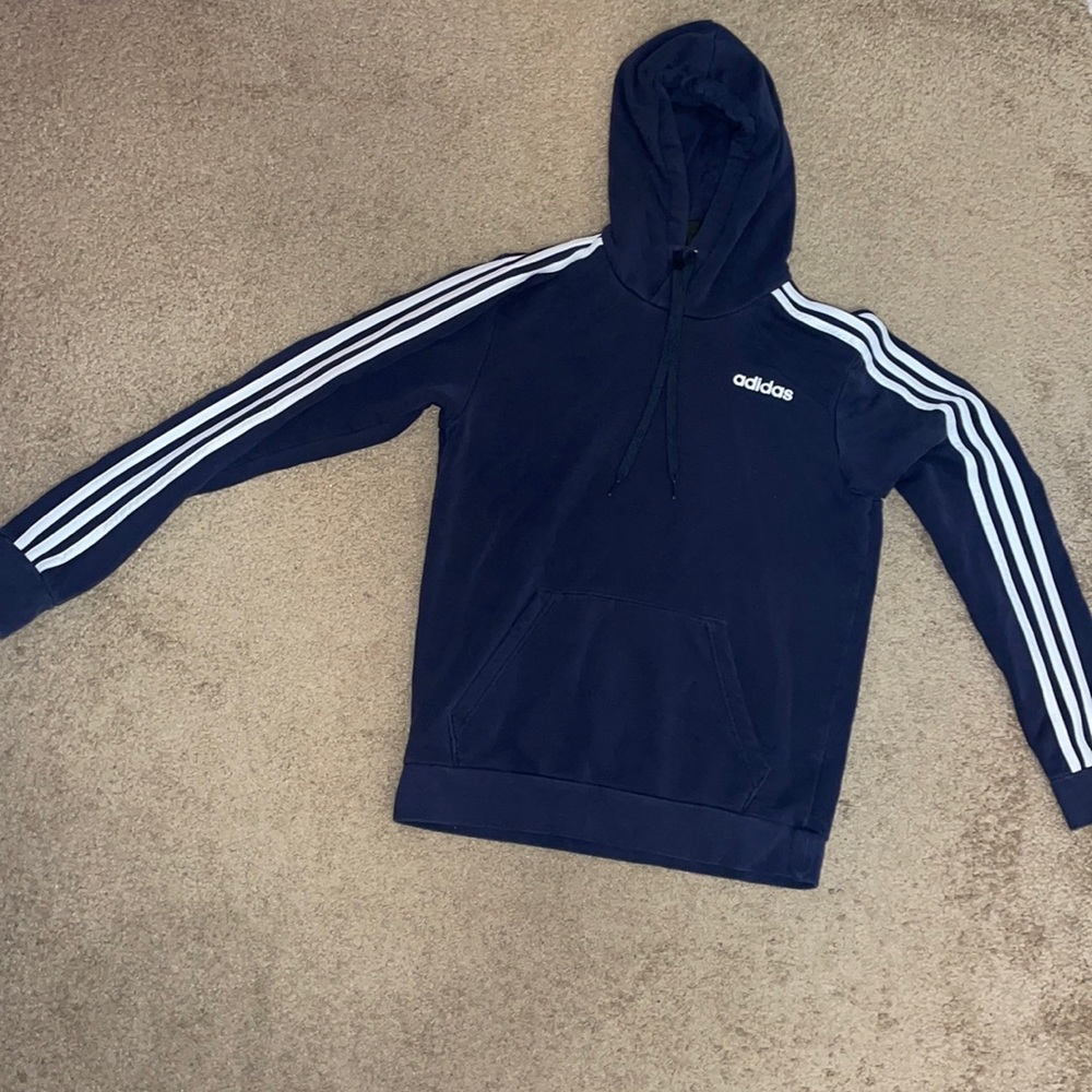 Navy blue Adidas hoodie